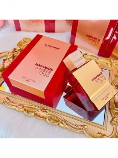 Al Haramain Amber Oud Ruby Edition (Maison Francis Kurkdjian Baccarat Rouge 540) arabiški kvepalai 1