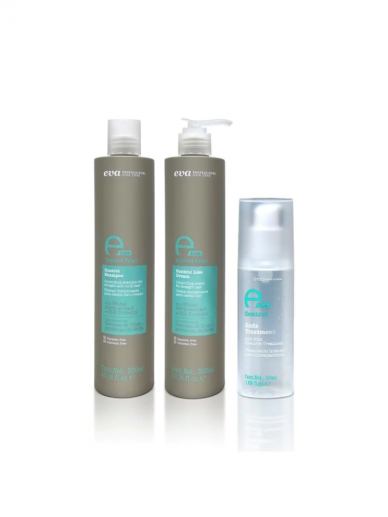 E-LINE CONTROL FRIZZ PACK - straightening shampoo, conditioner, serum 1