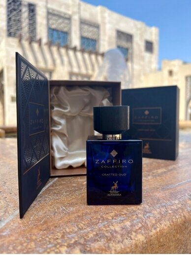 Maison Alhambra Zaffiro Collection Crafted Oud (Thameen Carved Oud) Arabic perfume